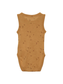 Wol/zijde body mouwloos sugar - Fixoni