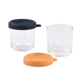 *Glazen bewaarpotjes 250 ml (2x) - Béaba*