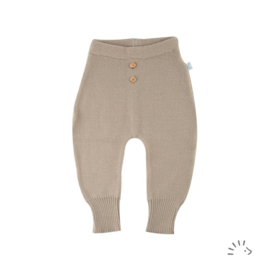 *Wollen gebreid broekje beige - iobio*