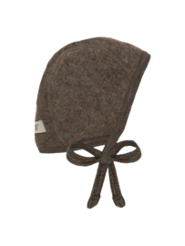 *Strikmutsje wolfleece brown melange - HUTTELiHUT*