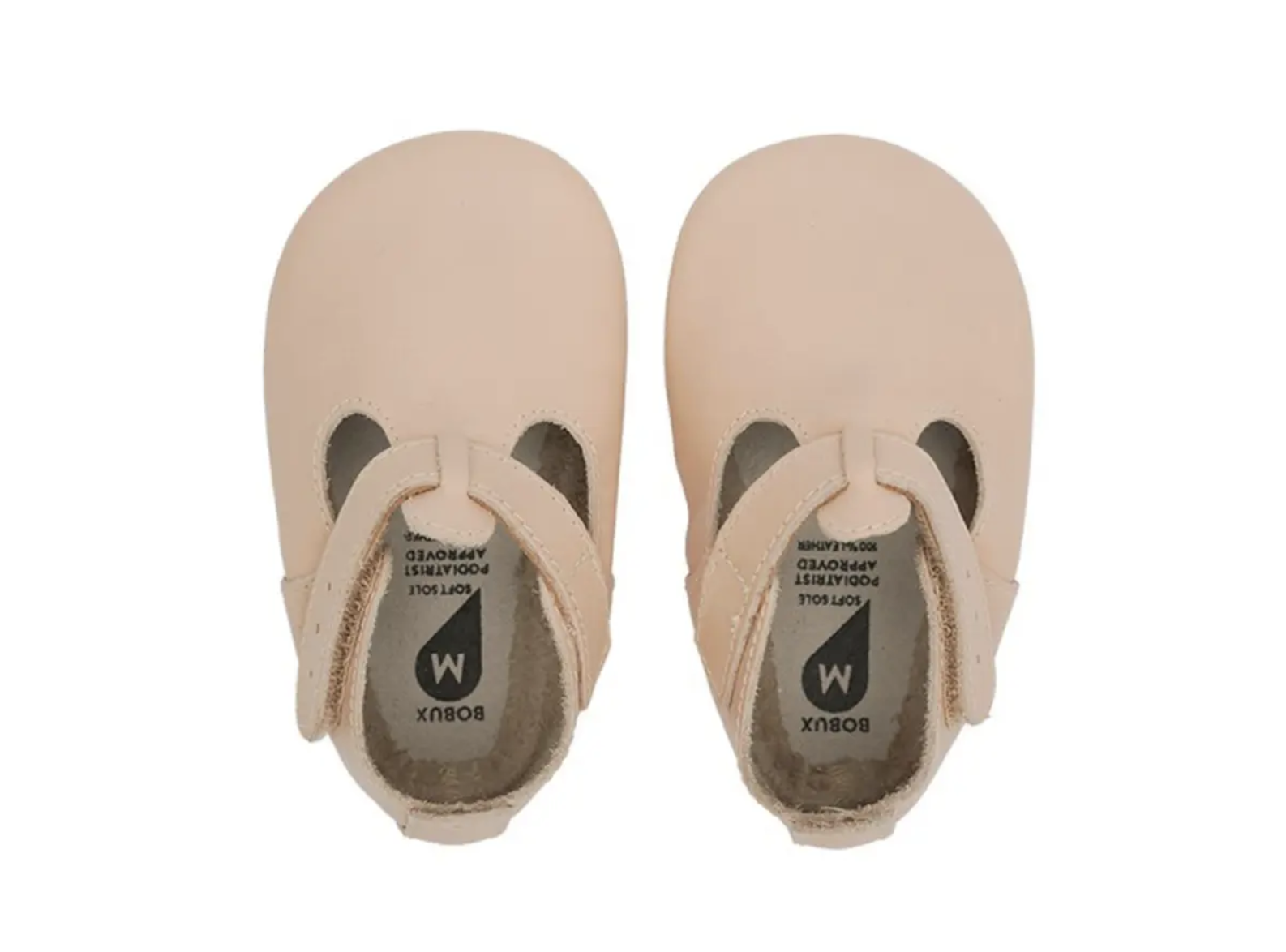 *Leren slofjes Jack & Jill rose - Bobux*