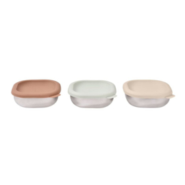 *Inox bewaarpotjes 250 ml (3x) - Béaba*
