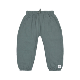 *Broek muslin petrol green - Lässig*