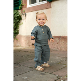 *Broek muslin petrol green - Lässig*
