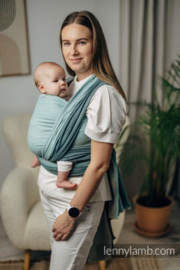 *maat 7 - Wrap Herringbone Mint baby - LennyLamb*