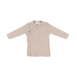 *Overslagtruitje merinowol beige - Kico label*