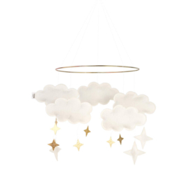 *Mobiel fantasy clouds pearl white - Baby Bello*