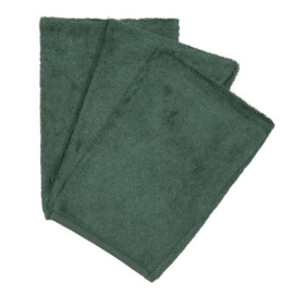 *Washandjes 3x bamboe aspen green - Timboo*