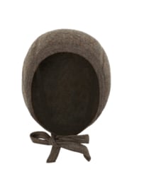 *Strikmutsje wolfleece brown melange - HUTTELiHUT*