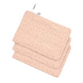 *Tetra washandjes 3x Dots peach rose - Lässig*