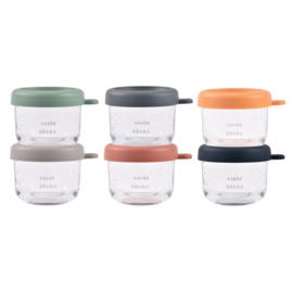 *Glazen bewaarpotjes 150 ml (6x) - Béaba*