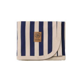 *UV-werende doek UPF50+ - Navy/ sandy stripes - Cloby*