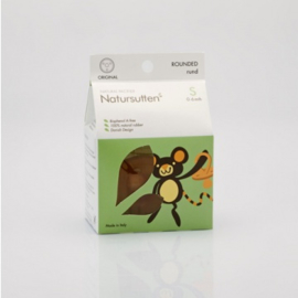 *0/6 mnd - Tutje natuurrubber original- rond - Natursutten*