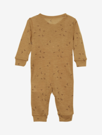 *Wol/zijde jumpsuit mosterd - Fixoni*