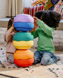 *Super confetti rainbow set pastel 6+1 - Stapelstein*