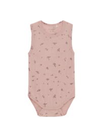 *Wol/zijde body mouwloos roze - Fixoni*
