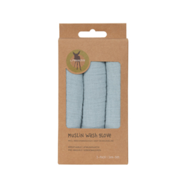 *Tetra washandjes 3x Powder blue - Lässig*