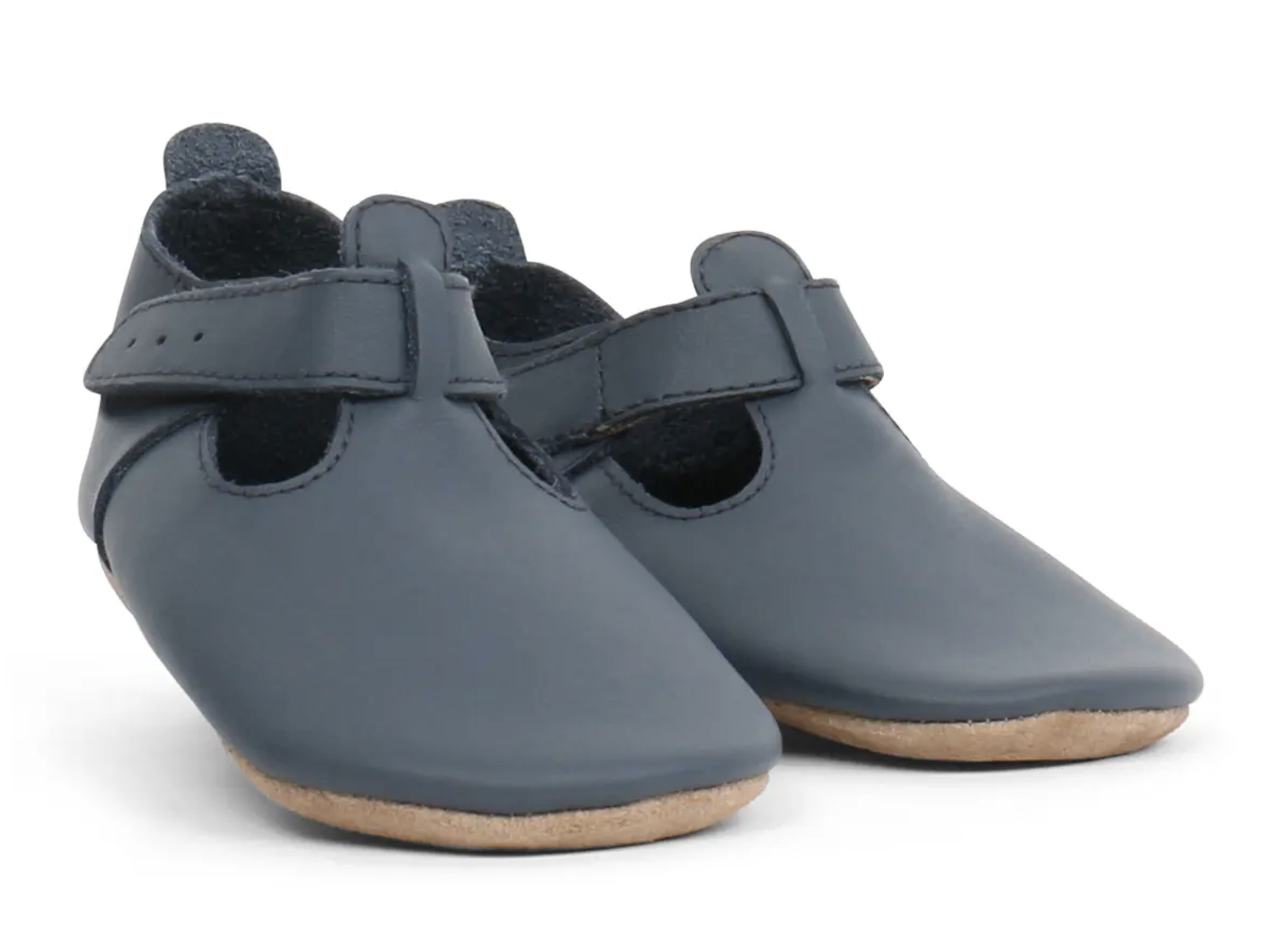*Leren slofjes Jack & Jill navy - Bobux*