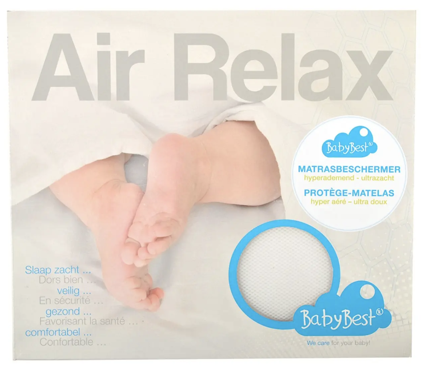*40 x 80 cm - Matrasbeschermer air relax - BabyBest*