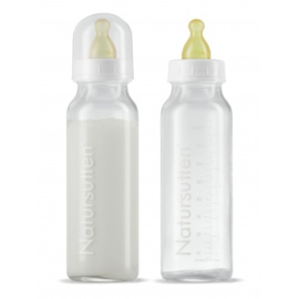 *Glazen flessen 240 ml (2x) - Natursutten*
