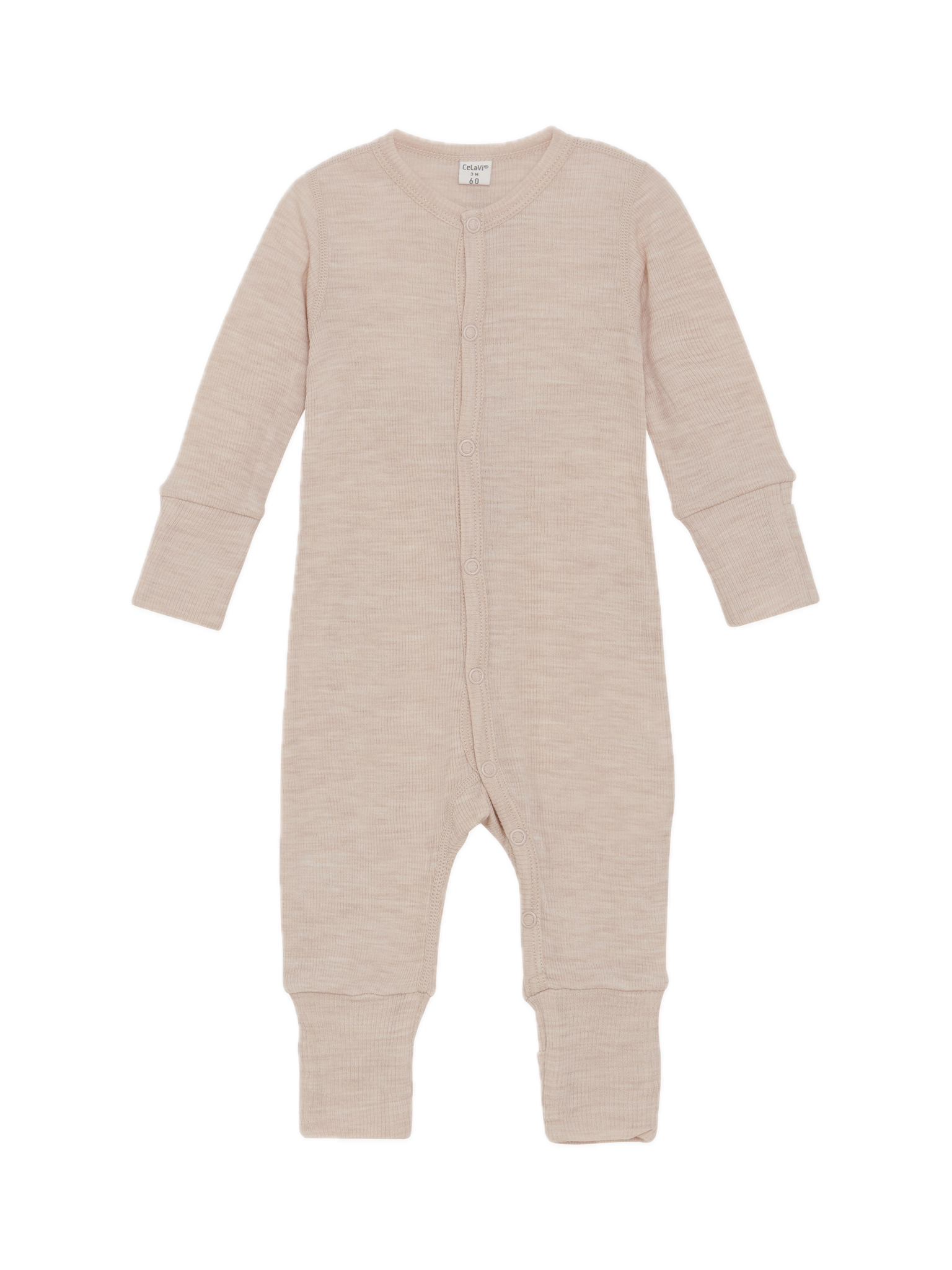 *Jumpsuit merinowol rose dust - CeLaVi*