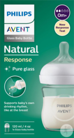 *Glazen fles 120 ml - Philips Avent natural 3.0*