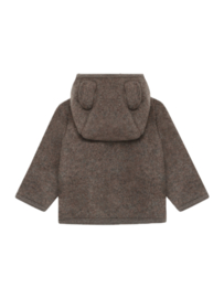 *Jacket wolfleece brown melange - HUTTELiHUT*