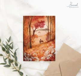 *Hertjes in het bos - Hannah illustreert*