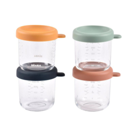 *Glazen bewaarpotjes 250 ml (4x) - Béaba*