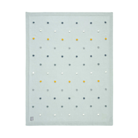 *80 x 100 cm - Katoenen deken Dots mint - Lässig*