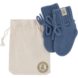 *0/12 mnd - Merinowollen slofjes camel - Moalie*