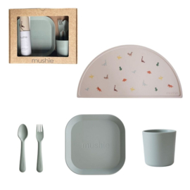 Geschenkset dinner - sage - Mushie