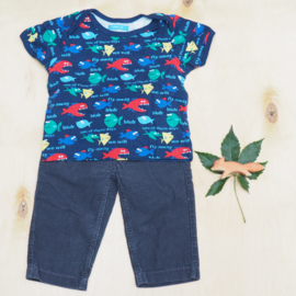 Broek babyrib + t-shirt vissen