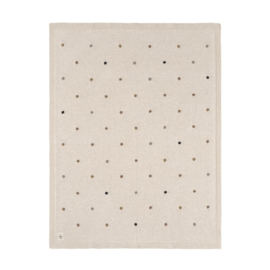 *80 x 100 cm - Katoenen deken Dots nature - Lässig*