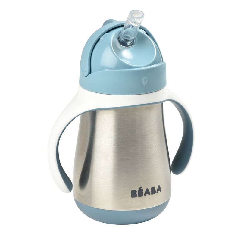 *RVS rietjesbeker blue - Béaba*