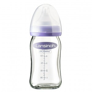 Glazen fles 160 ml - Lansinoh/ biberon en verre Lansinoh