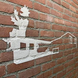Muurschildering Cultuurhuis Lindenberg