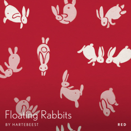 Floating Rabbits - Red