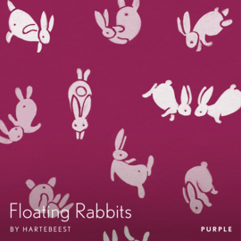 Floating Rabbits - Purple