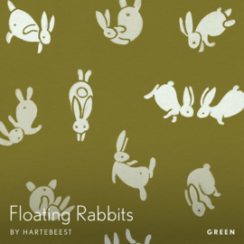 Floating Rabbits - Green