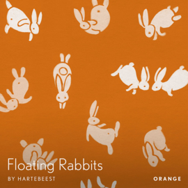 Floating Rabbits - Orange