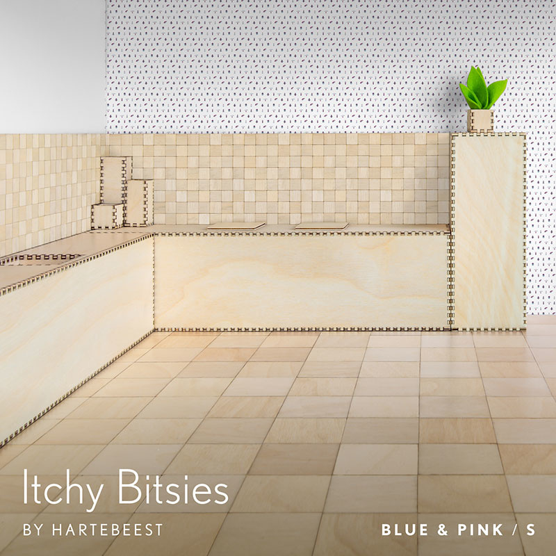 Itchy Bitsies - Blue & Pink