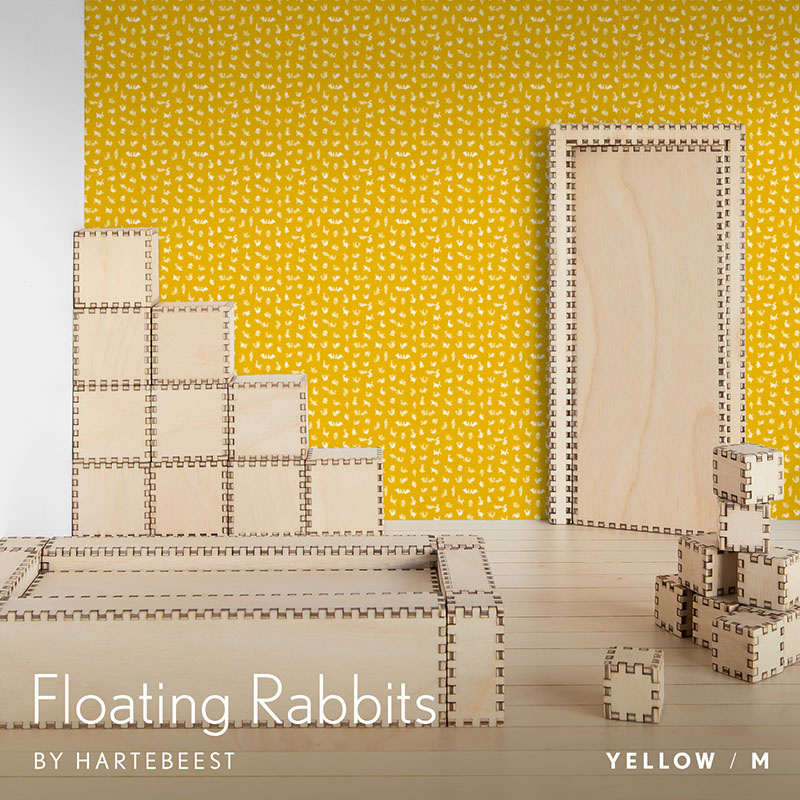 Floating Rabbits - Yellow