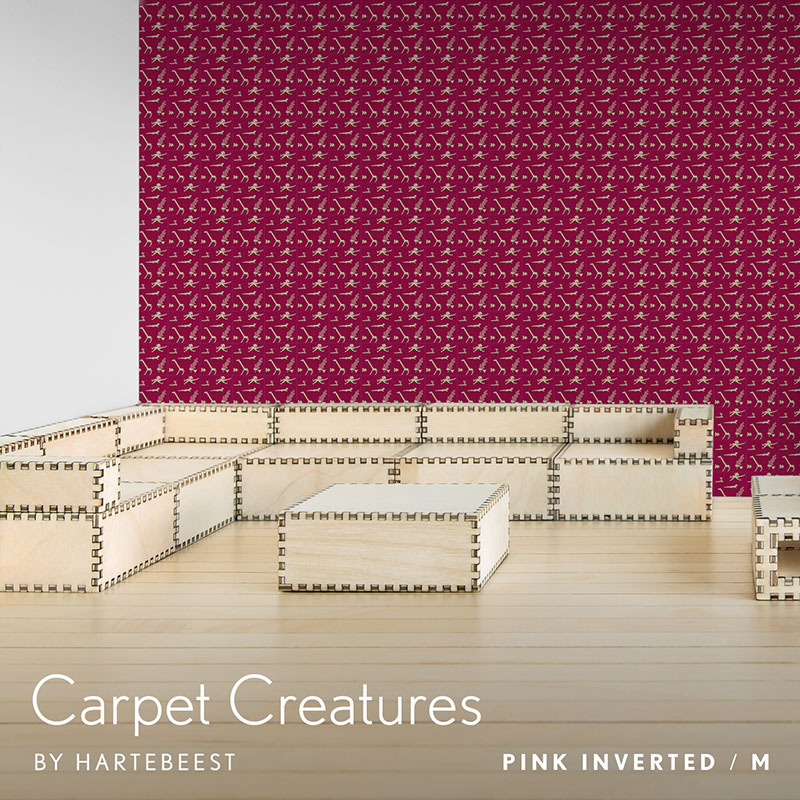Carpet Creatures - Pink Inverted