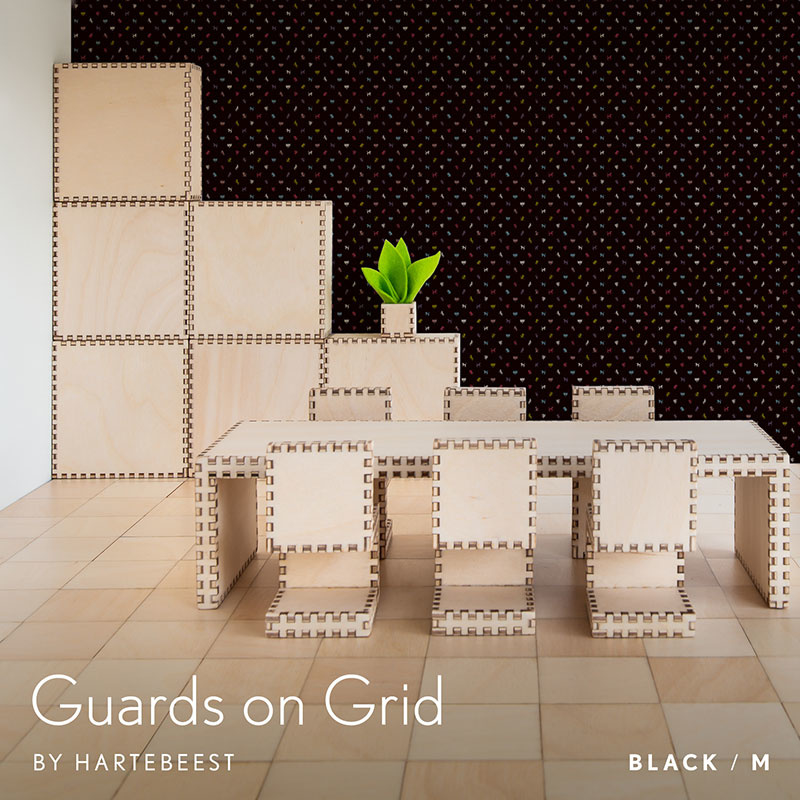 Guards on Grid - Black