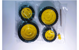 Rowcrop wheelset wide yellow