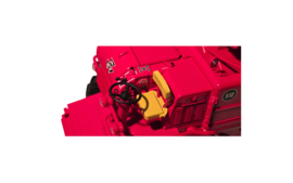 Massey Ferguson 510 combine with 4.20 header and trailer