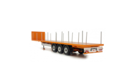 Pacton flatbed trailer geel