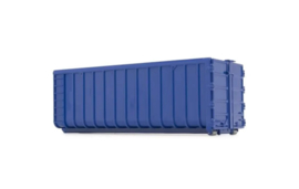 Haakarm container 40m3 blauw