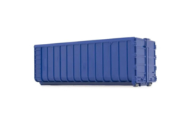 Hooklift container 40m3 blue